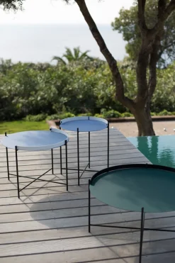 - EDGE Tray table Ø46,5 - Pigeon blue-white*Houe Sale