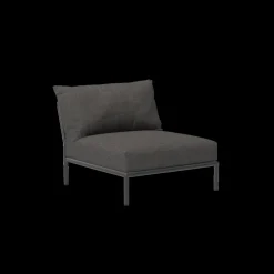 - LEVEL 2 Chair - Dark grey. Fabric - H:68 W:81 D:92 cm^Houe Outlet