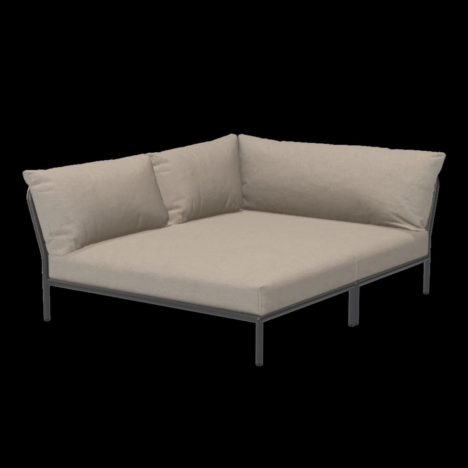 - LEVEL 2 Cozy Corner, left - Ash. Fabric^Houe Clearance