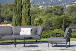 - LEVEL Corner, right - Dark grey. Fabric*Houe Hot