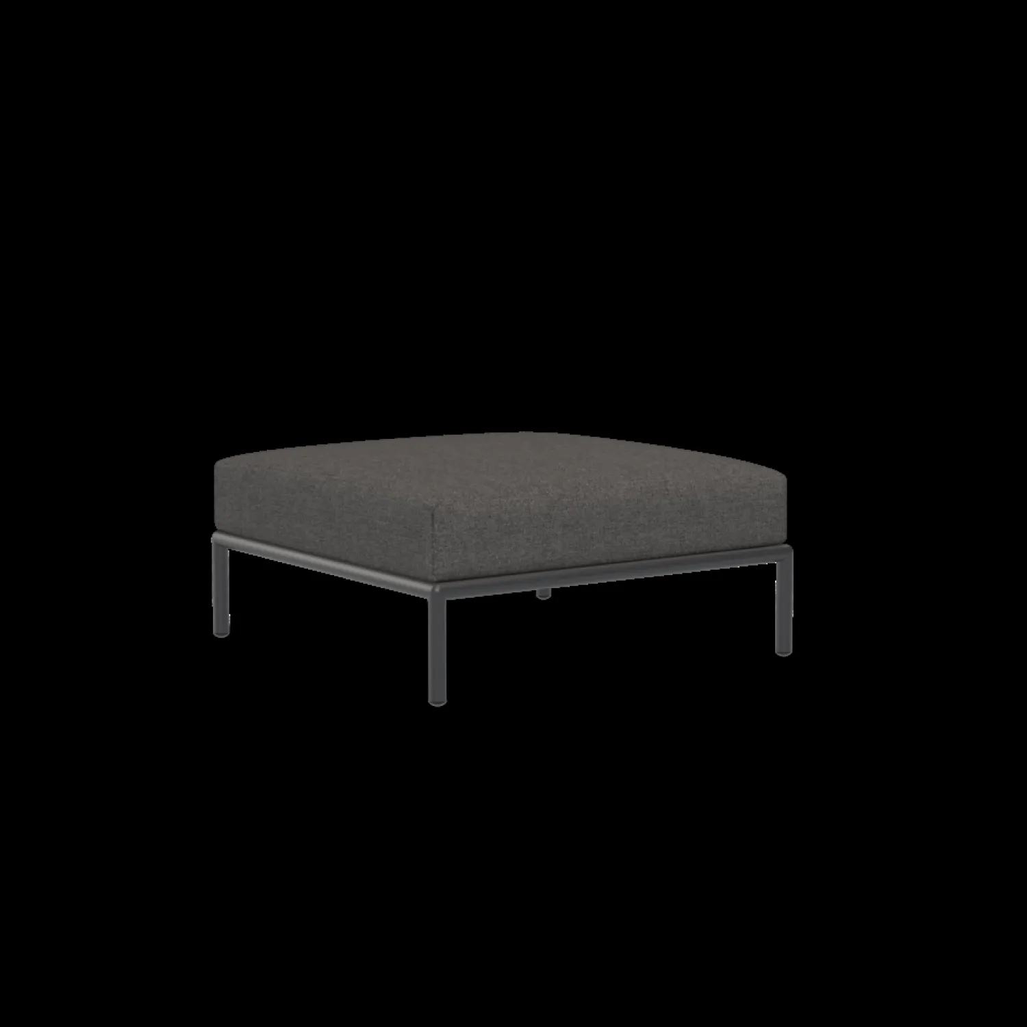 - LEVEL Ottoman - Dark grey. Fabric^Houe Hot