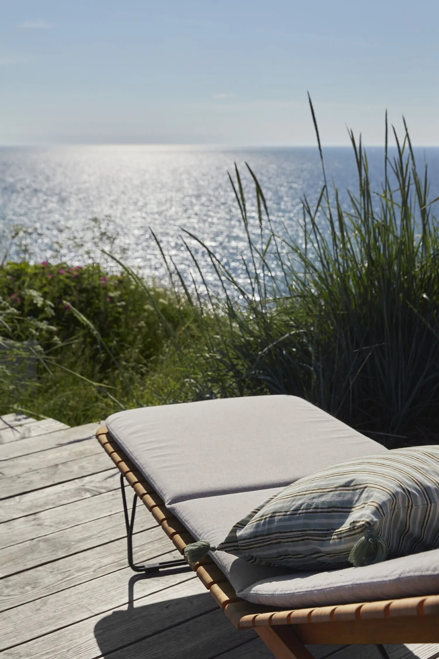 - MOLO Sunbed Cushion - Ash. Fabric^Houe