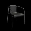 - NAMI Dining chair with armrest - Black^Houe Best