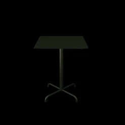 - PICO Café table with 4 star base, 600x600mm - Oliven Grøn*Houe Best
