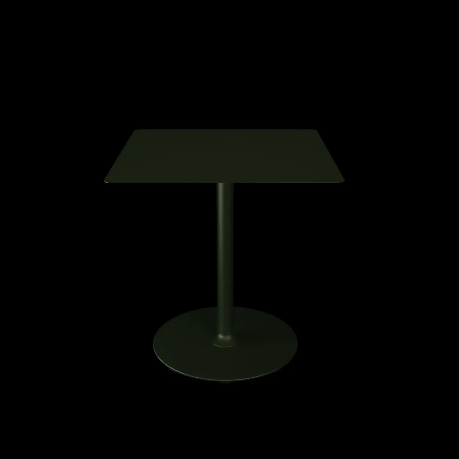 - PICO Café table with round base, 700x700mm - Oliven Grøn^Houe