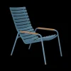 - ReCLIPS Lounge chair - Sky blue. Armrest i bambus^Houe Clearance