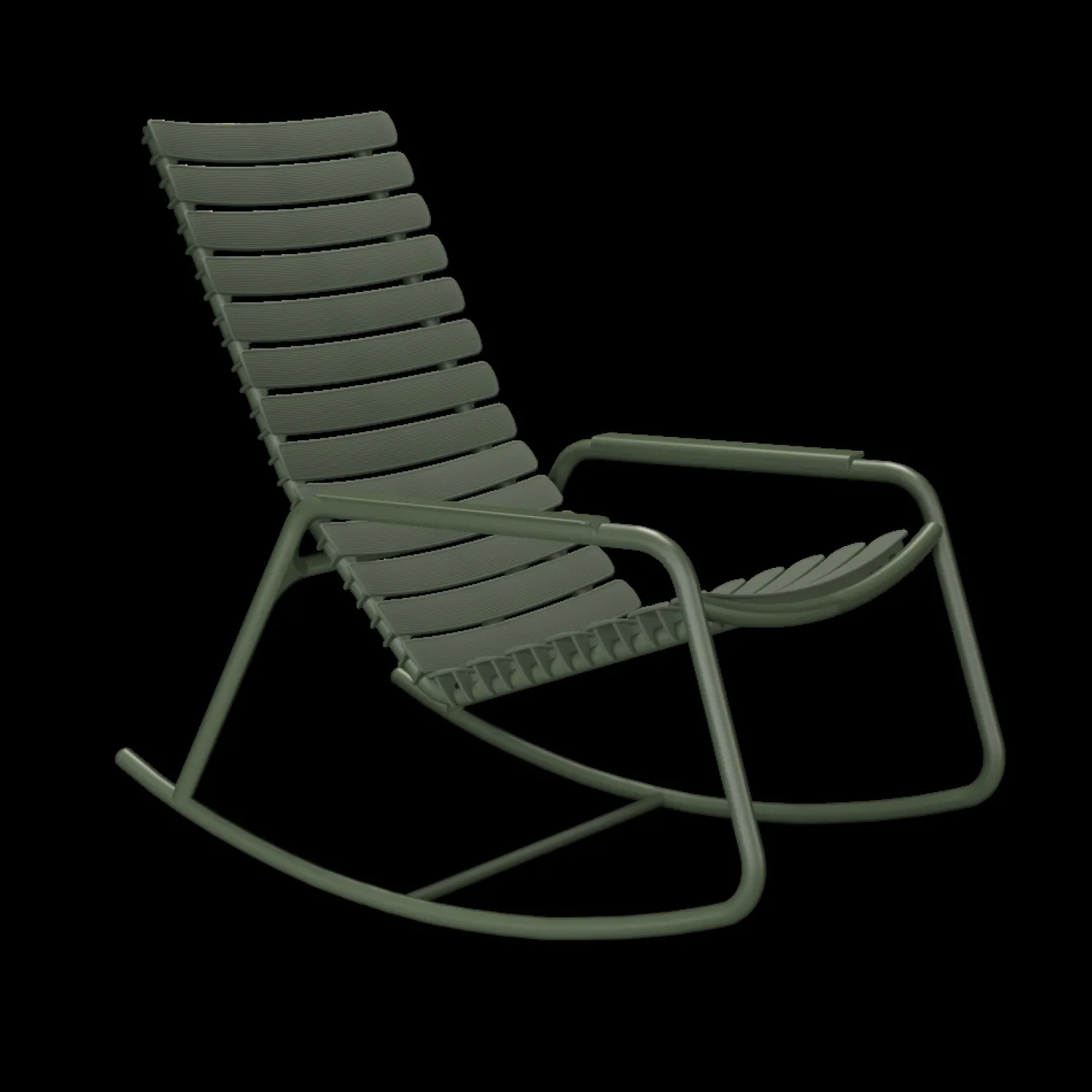 - ReCLIPS Rocking chair - Olive green. Armrest*Houe Best