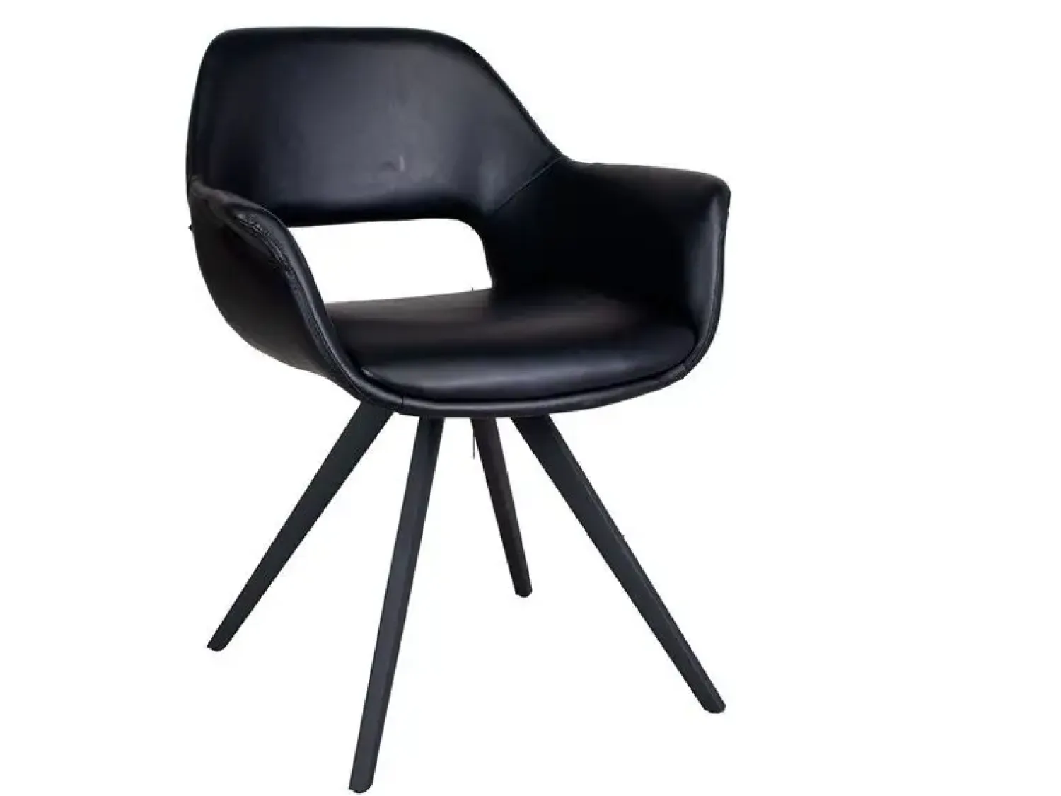 - Fenja spisebordstol, sort PU^House Of Sander Discount