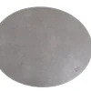 - Oval dækkeserviet // Grå bonded læder^House Of Sander New