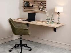 - York skrivebordsplade 55x180cm, Smoked - FSC^House Of Sander