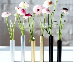 - Slim Vase Rustfri stål - Højde 14 cm*Hove Home Hot