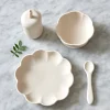 - Børne Spisesæt - Little Poppy Dining Set - Cream*Jack o Juno Clearance