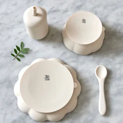 - Børne Spisesæt - Little Poppy Dining Set - Cream*Jack o Juno Clearance