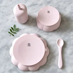 - Børne Spisesæt - Little Poppy Dining Set - Lyserød^Jack o Juno