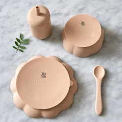 - Børne Spisesæt - Little Poppy Dining Set - Oatmeal^Jack o Juno New