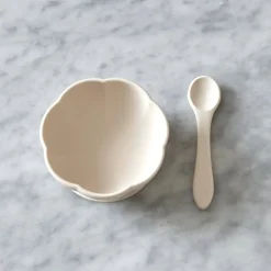 - Skål og Ske Sæt - Poppy in Bloom - Bowl & Spoon Set*Jack o Juno New