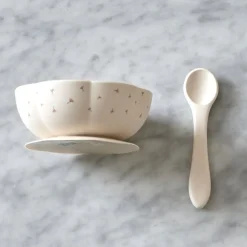 - Skål og Ske Sæt - Poppy in Bloom - Bowl & Spoon Set*Jack o Juno New