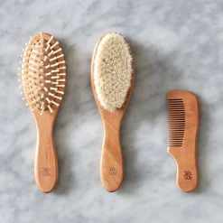Baby Kam- og Børstesæt - Wooden Hairbrush Set*Jack o Juno Discount