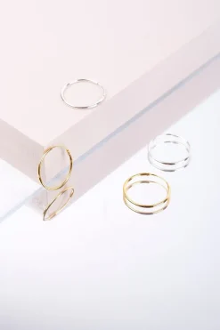 - Creol Earrings - Silver (small)^JUKSEREI Clearance