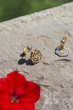 - Ørestikker - Rose Dot - Guld*JUKSEREI Hot