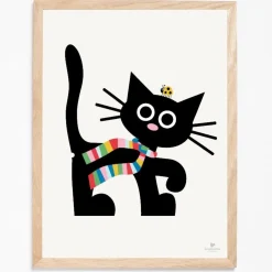 - Plakat med kat - 50x70 cm.^KAI Copenhagen Online