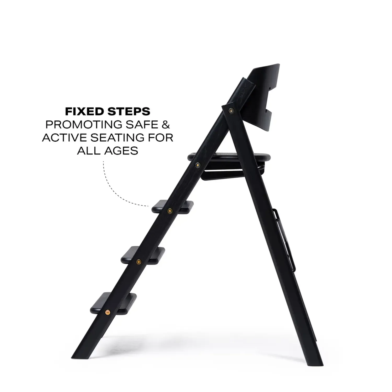 - Højstol - KLAPP® - Sammenklappelig - Sort Eg^KAOS Clearance