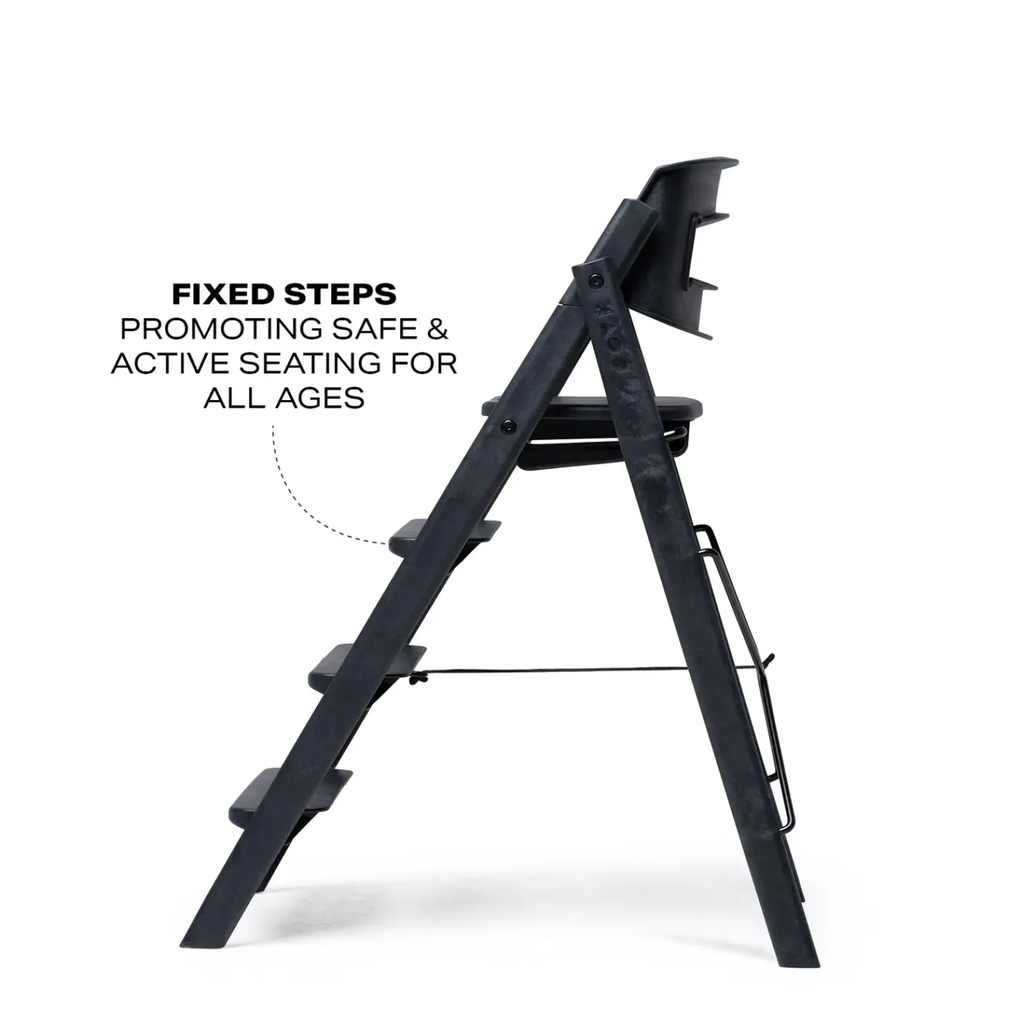 - Højstol - ReKLAPP® - Sammenklappelig - Recycled plastic Sort^KAOS Best