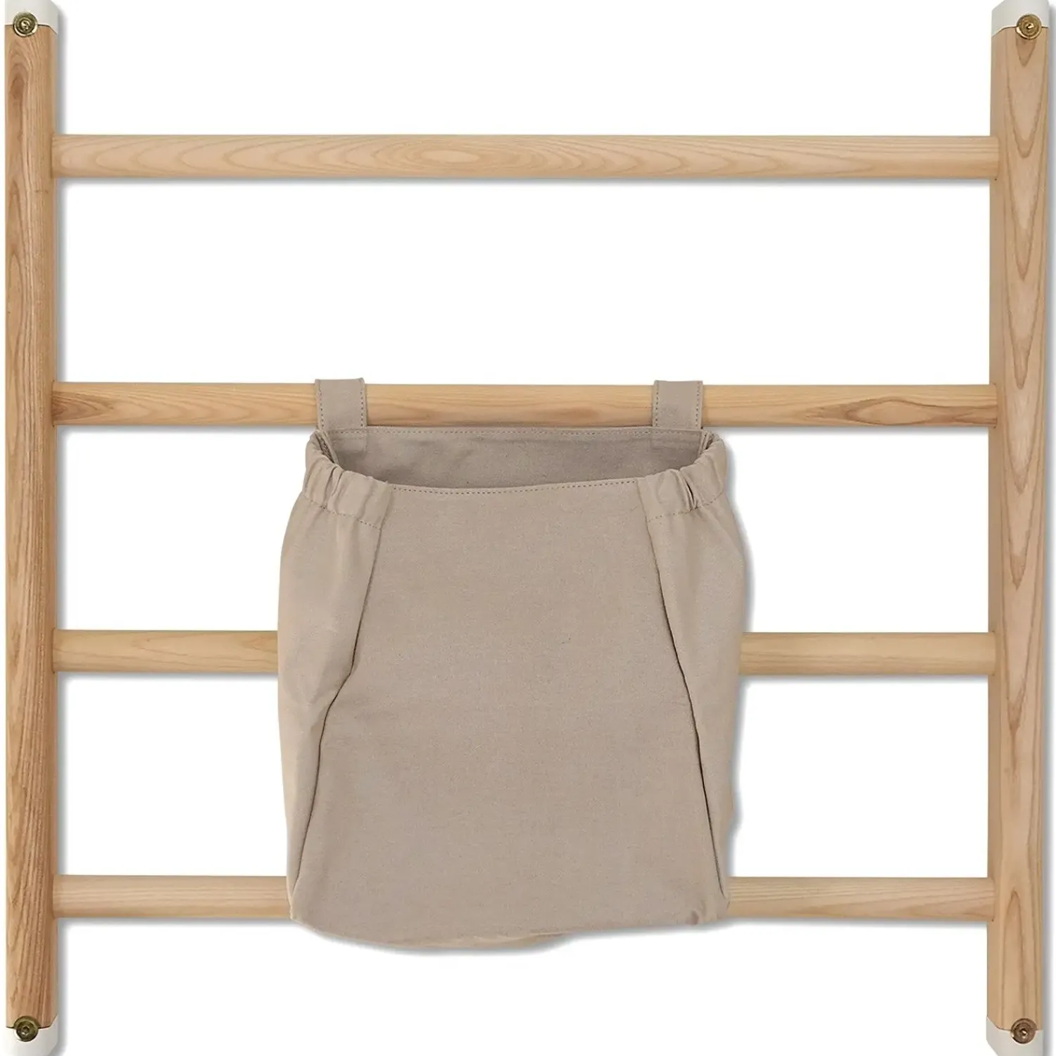 - Opbevaringspose i tekstil til ribbevæg - Lysegrå*KAOS Hot