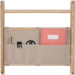 - Organizer i tekstil til ribbevæg - Light grey^KAOS Discount