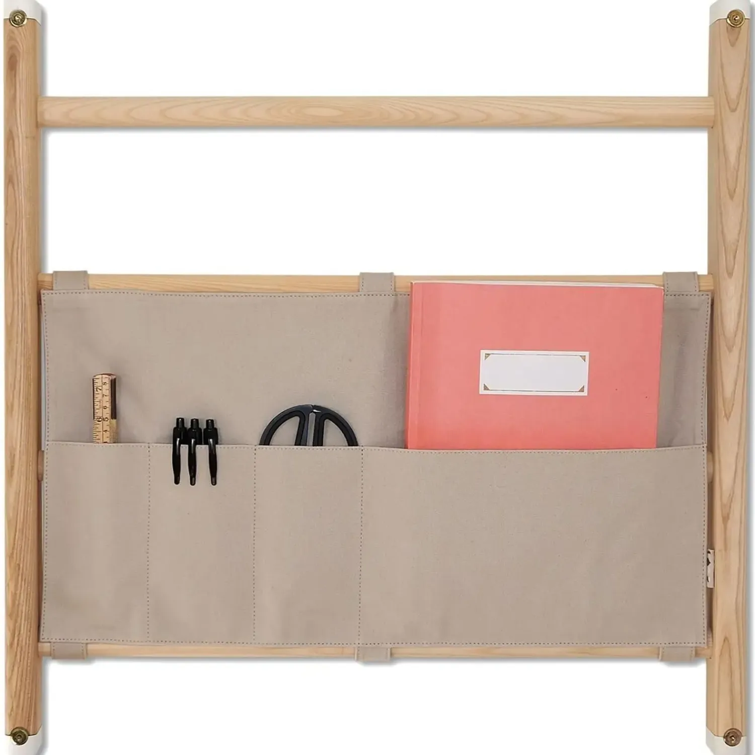 - Organizer i tekstil til ribbevæg - Light grey^KAOS Discount