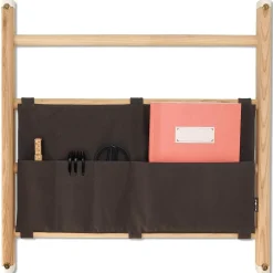 - Organizer i tekstil til ribbevæg - dark grey*KAOS Discount