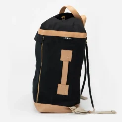 - Rygsæk, Weekend bag - 40 Liter - 28x50x28 cm - Sort med læder^KAOS Best