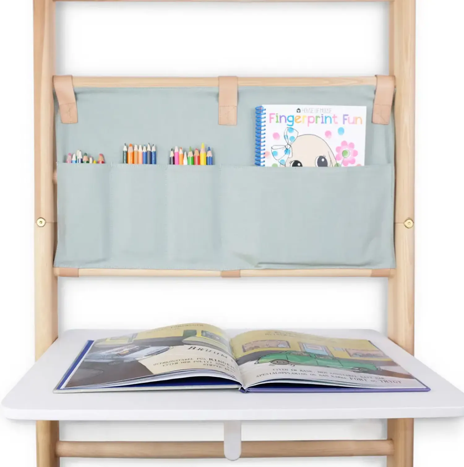 - Skrivebord til ribbevæg - Hvid^KAOS