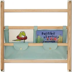 - Tekstilhylde til ribbevæg - mint - Endeløs canvas shelf dusty aqua^KAOS Hot