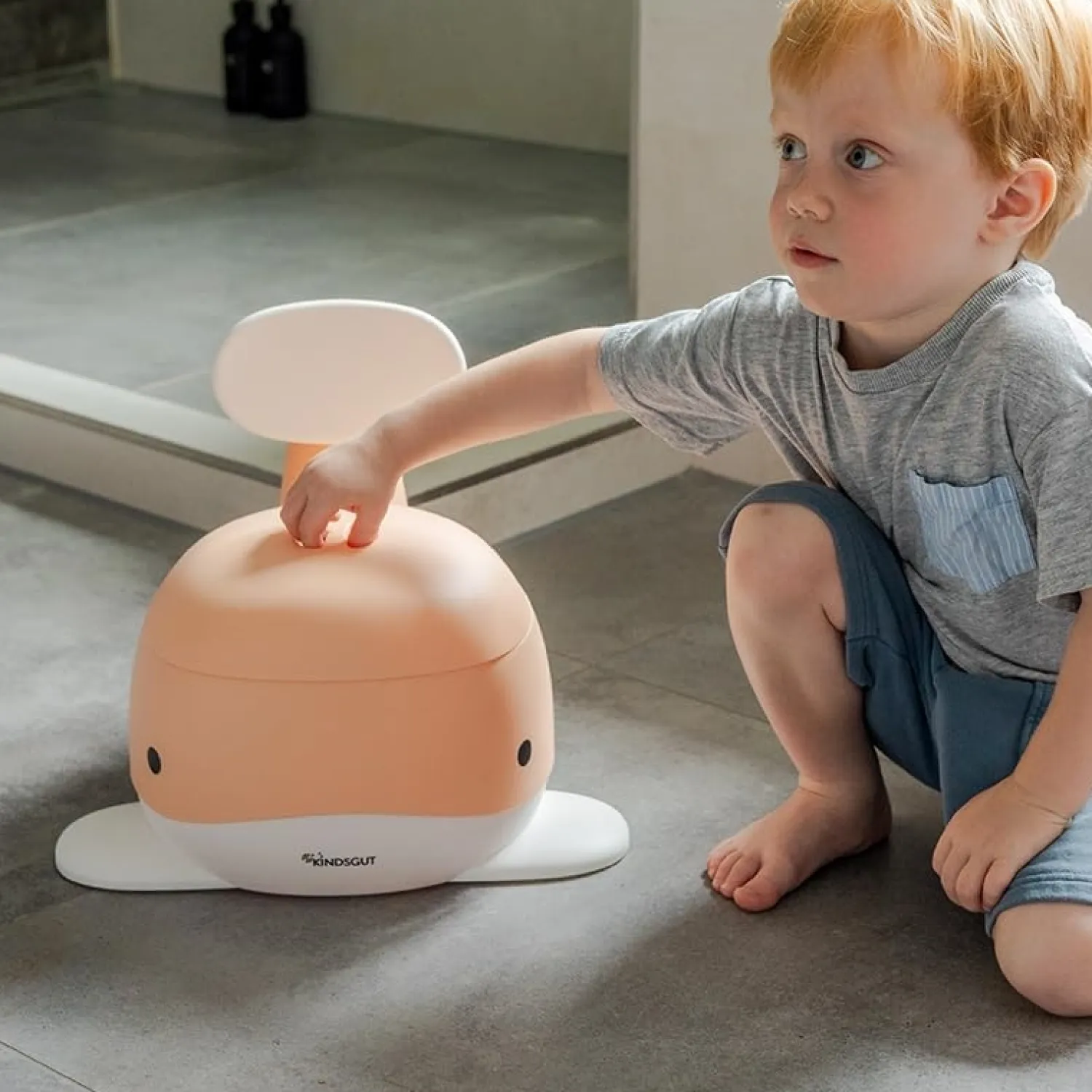 - Potty Training Toilet - Hval - Peach*Kindsgut Discount