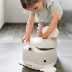 - Potty Training Toilet - Hval - Lys grå*Kindsgut Best