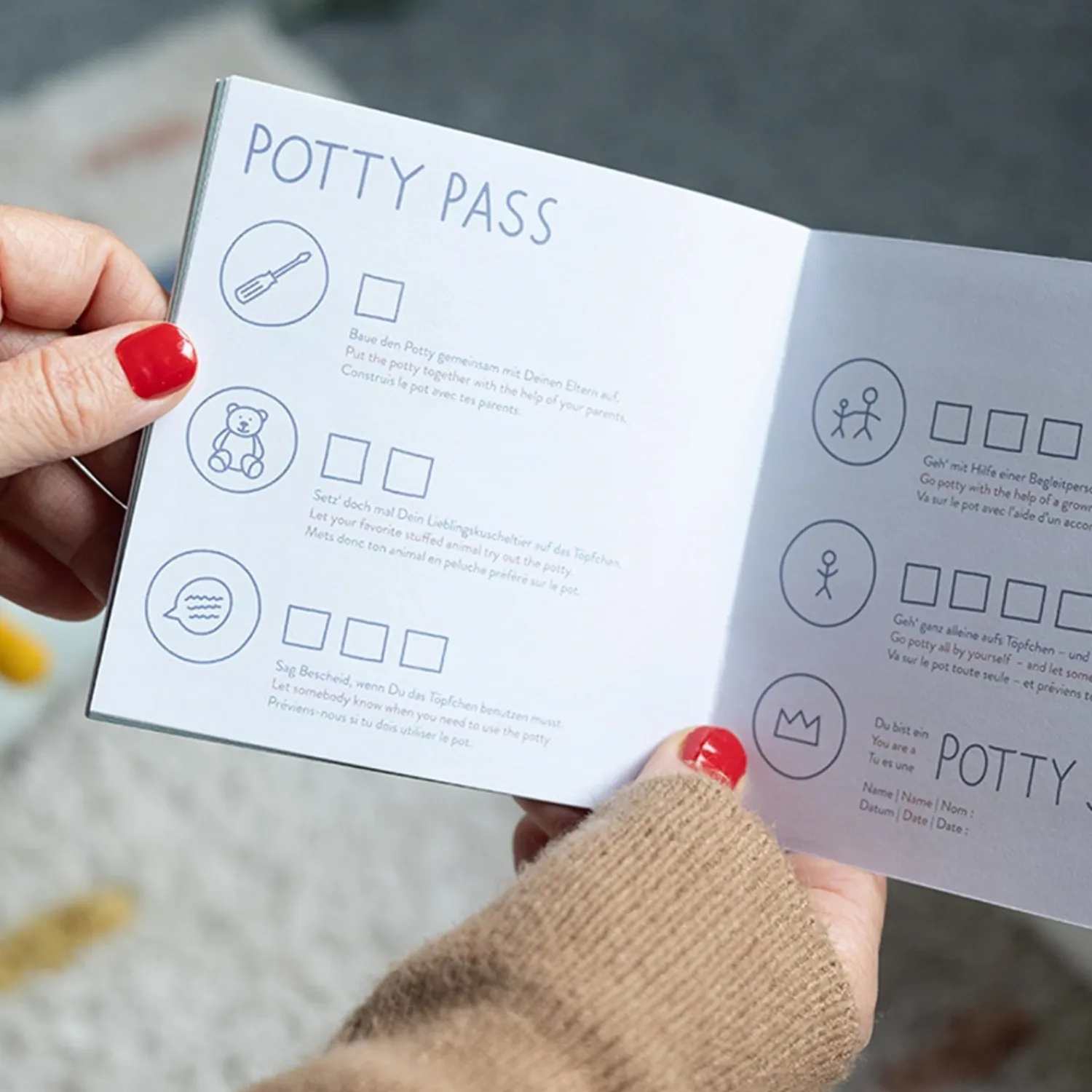 - Potty Training Toilet - Hval - Lys grå*Kindsgut Best