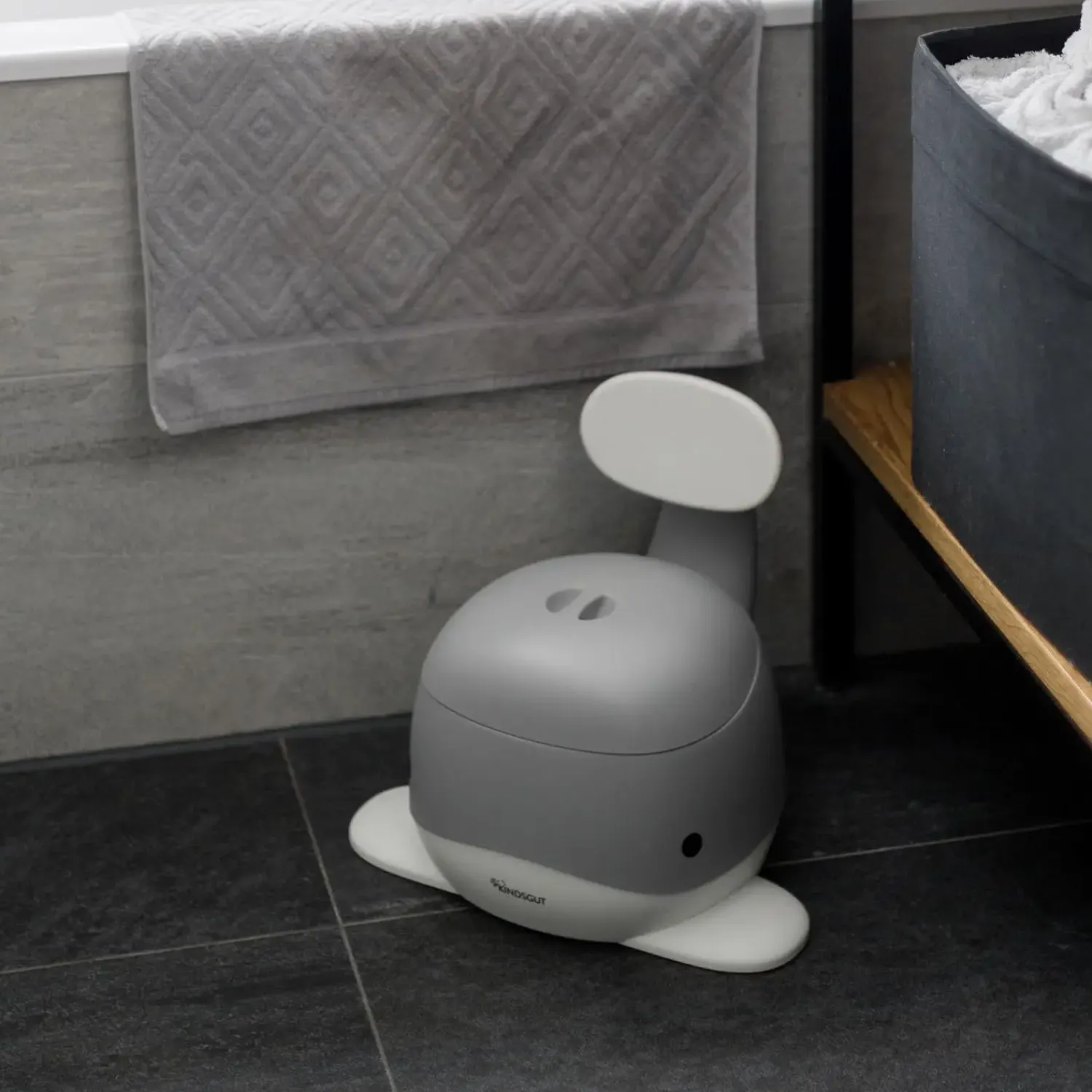 - Potty Training Toilet - Hval - Mørk grå*Kindsgut Hot