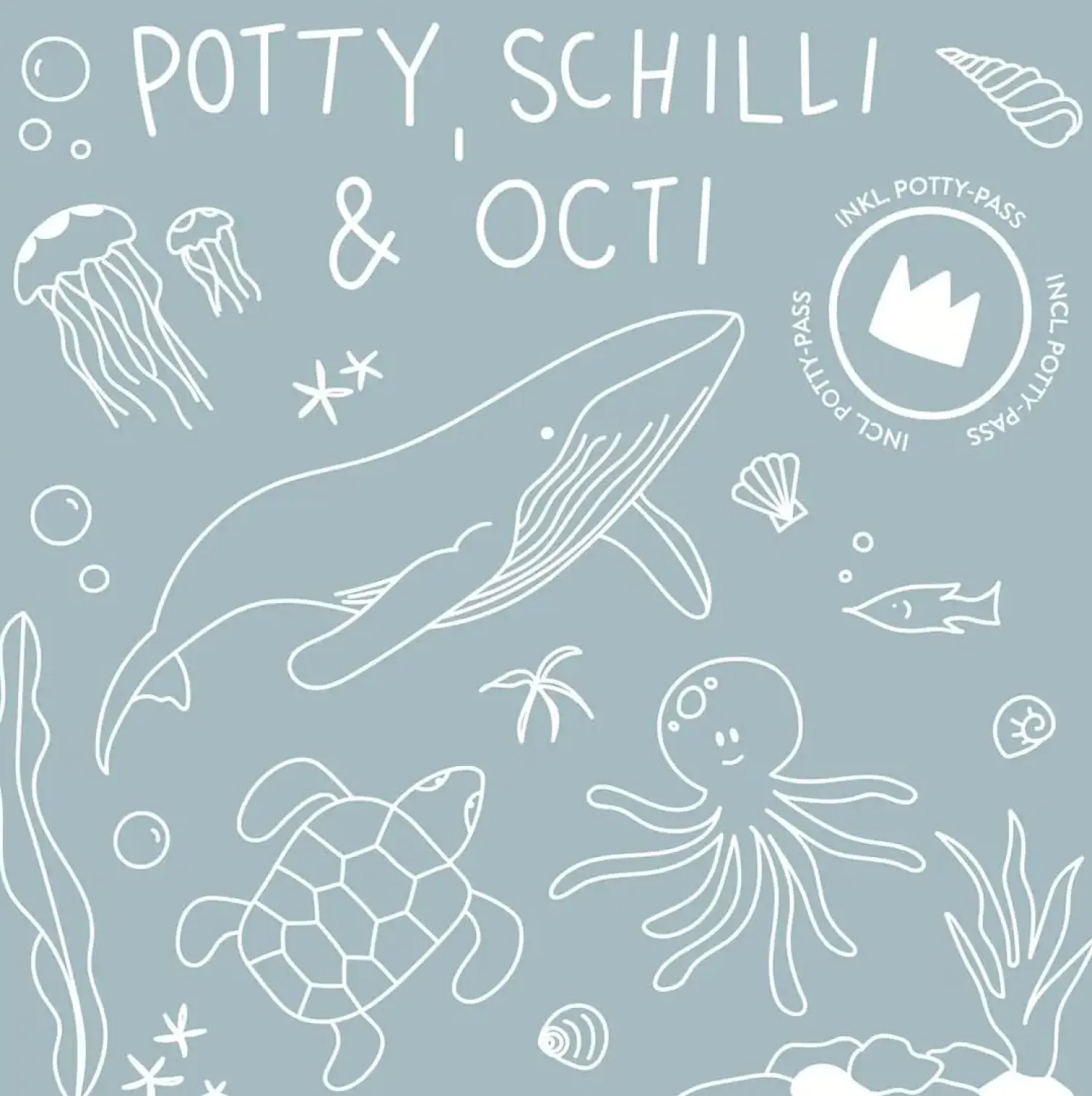 - Potty Training Toilet - Hval - Mørk grå*Kindsgut Hot