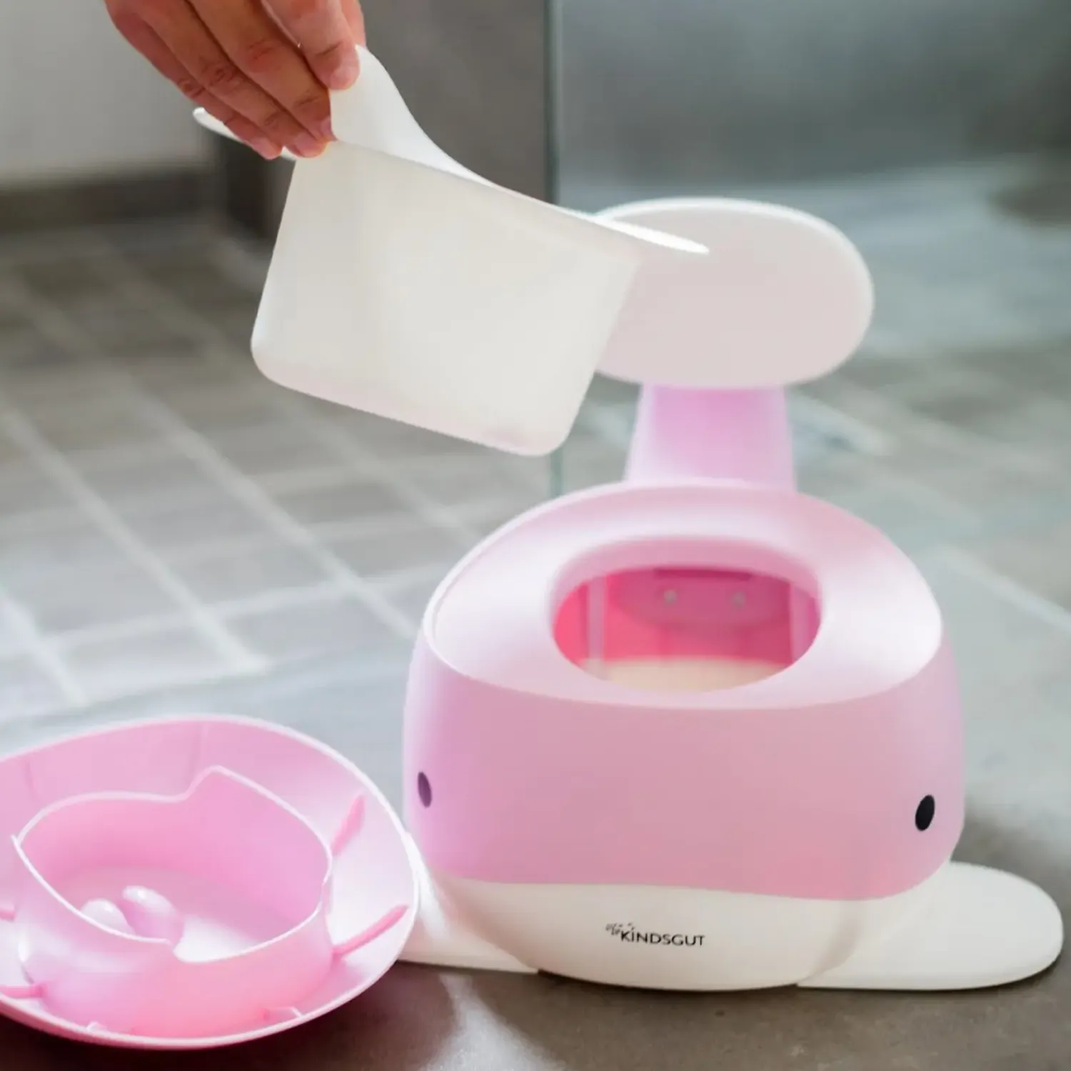 - Potty Training Toilet - Hval - Pink*Kindsgut Hot