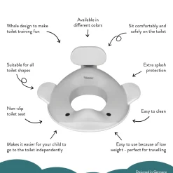 - Toiletsæde til børn - Hval - Lilla^Kindsgut Outlet