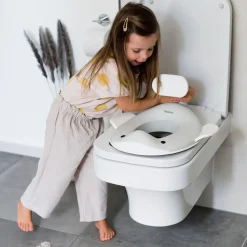 - Toiletsæde til børn - Hval - Lys grå*Kindsgut Best