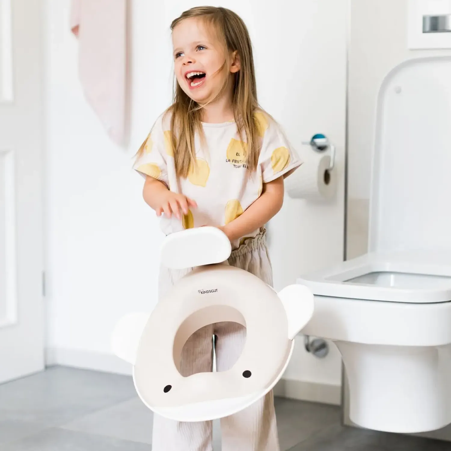 - Toiletsæde til børn - Hval - Sand*Kindsgut Clearance