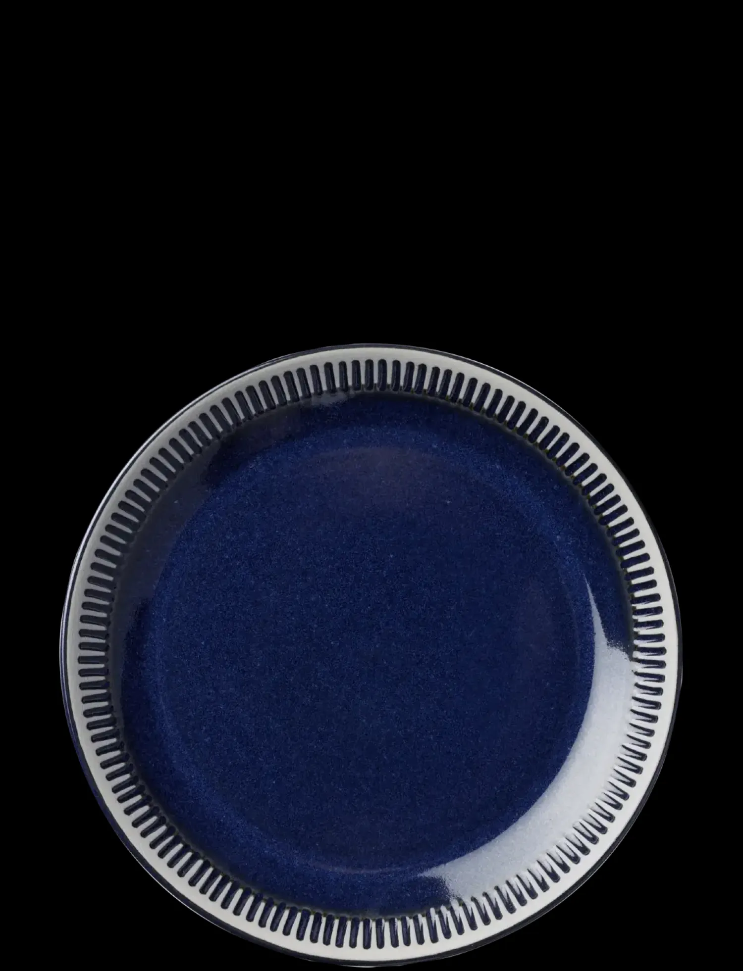 - Colorit tallerken Ø 19 cm navy*Knabstrup Keramik Best