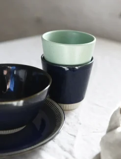 - Colorit tallerken Ø 19 cm navy*Knabstrup Keramik Best
