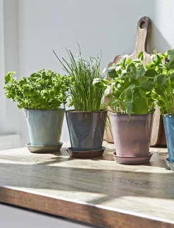 - urtepotteskjuler Ø 10.5 cm rose*Knabstrup Keramik Outlet