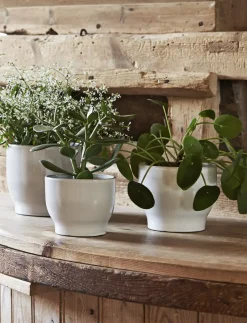 - urtepotteskjuler Ø 12.5 cm white^Knabstrup Keramik