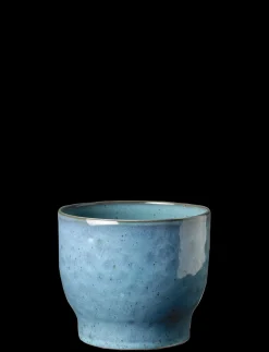 - urtepotteskjuler Ø 14.5 cm dusty blue*Knabstrup Keramik Outlet