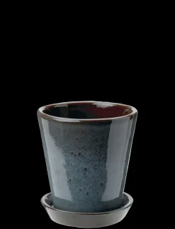 - urtepotteskjuler Ø 10.5 cm ocean green*Knabstrup Keramik Discount