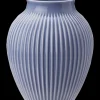 - vase H 27 cm ripple lavender^Knabstrup Keramik Clearance